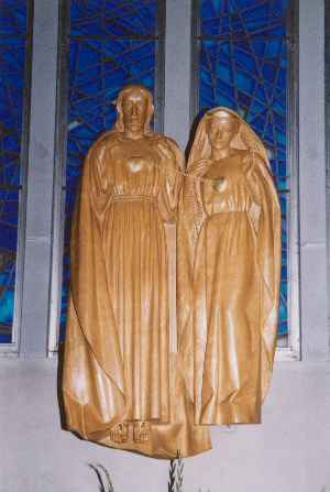 Statue des Coeurs Unis de Jésus et de Marie